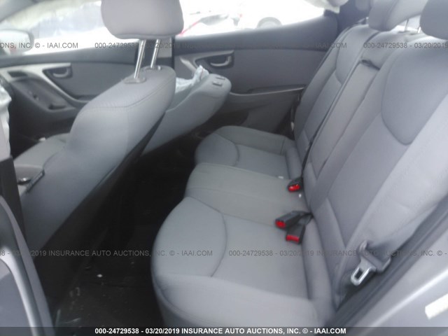 KMHDH4AE2DU556235 - 2013 HYUNDAI ELANTRA GLS/LIMITED SILVER photo 8