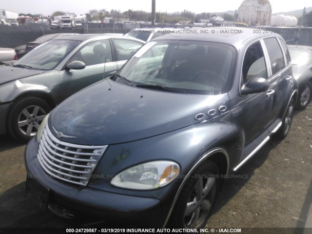 3C8FY78G43T555052 - 2003 CHRYSLER PT CRUISER GT BLUE photo 2