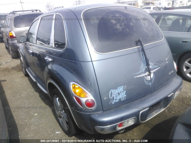 3C8FY78G43T555052 - 2003 CHRYSLER PT CRUISER GT BLUE photo 3