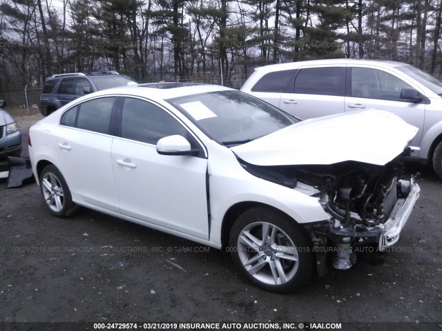 YV1612TK8F2353058 - 2015 VOLVO S60 PREMIER WHITE photo 1