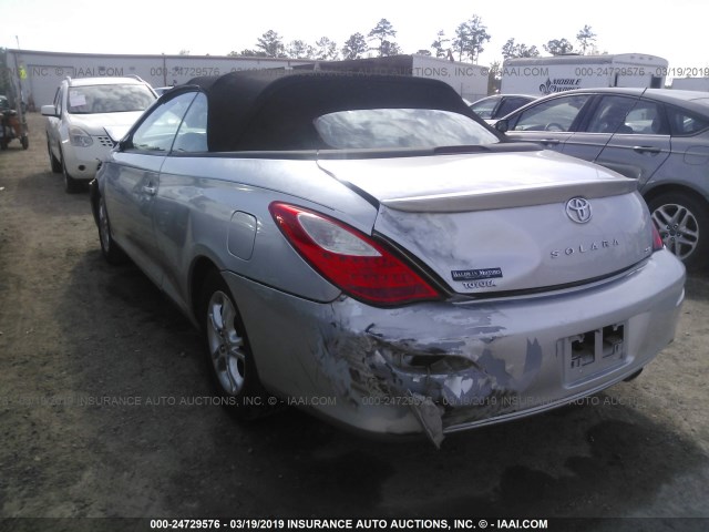 4T1FA38P87U134019 - 2007 TOYOTA CAMRY SOLARA SE/SLE SILVER photo 3