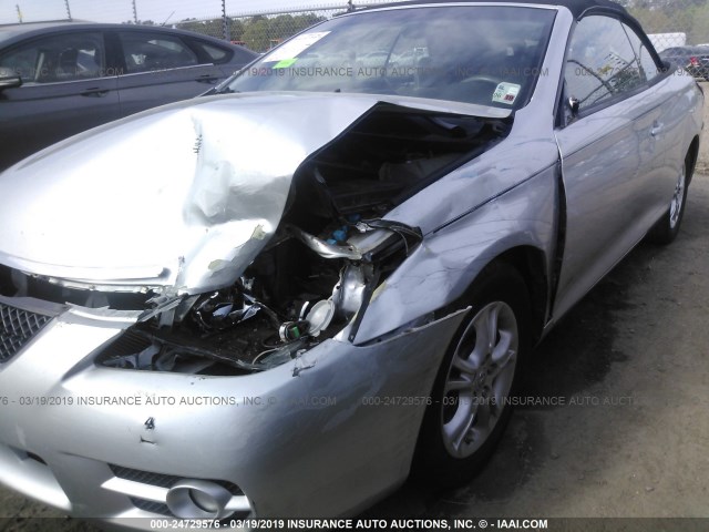 4T1FA38P87U134019 - 2007 TOYOTA CAMRY SOLARA SE/SLE SILVER photo 6