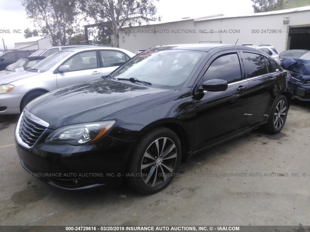 1C3CCBBG0CN276992 - 2012 CHRYSLER 200 TOURING BLACK photo 2