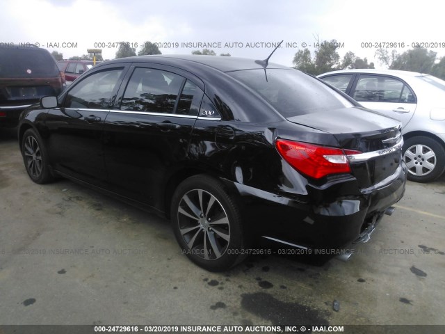 1C3CCBBG0CN276992 - 2012 CHRYSLER 200 TOURING BLACK photo 3