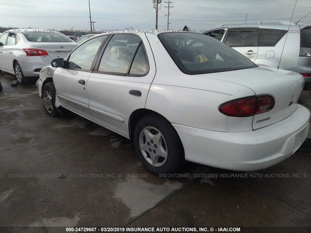 1G1JC524427305335 - 2002 CHEVROLET CAVALIER CNG WHITE photo 3