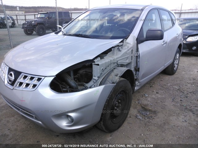 JN8AS5MV8BW660986 - 2011 NISSAN ROGUE S/SV/KROM SILVER photo 2