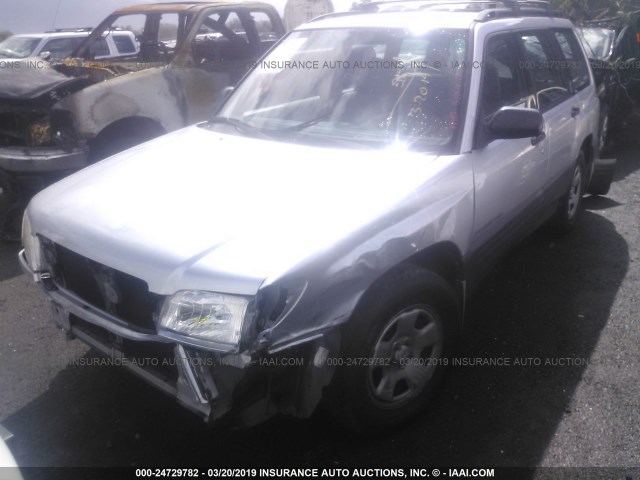 JF1SF63562H742656 - 2002 SUBARU FORESTER L SILVER photo 6