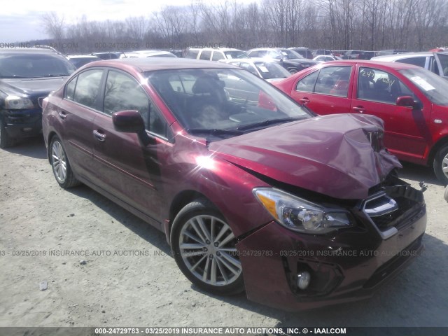 JF1GJAH62CH008137 - 2012 SUBARU IMPREZA LIMITED RED photo 1