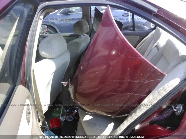 1N4DL01DX1C222254 - 2001 NISSAN ALTIMA XE/GXE/SE RED photo 8
