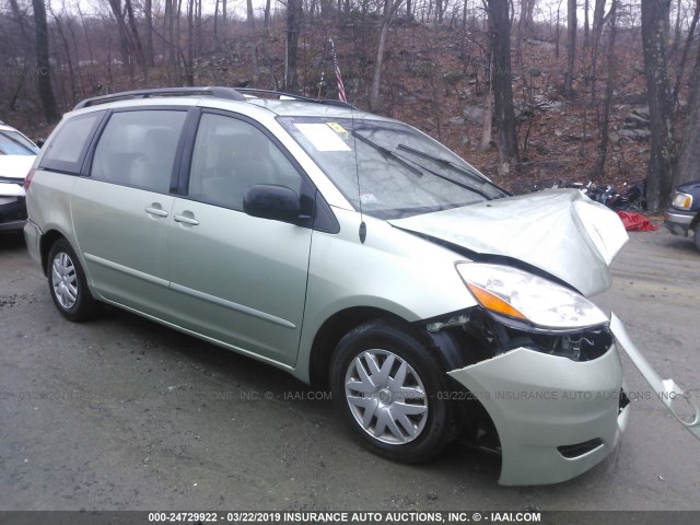 5TDZK23C59S231702 - 2009 TOYOTA SIENNA CE/LE GREEN photo 1