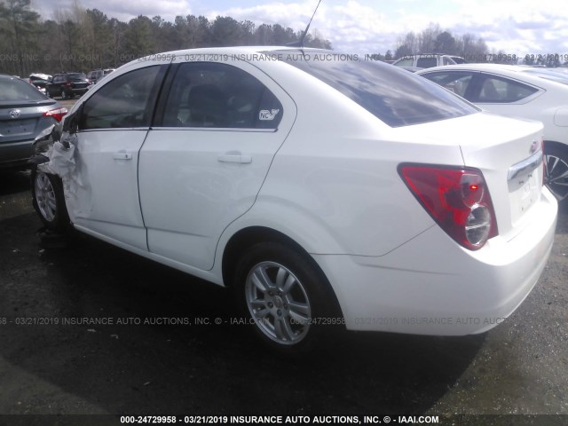 1G1JC5SH2C4225439 - 2012 CHEVROLET SONIC LT WHITE photo 3