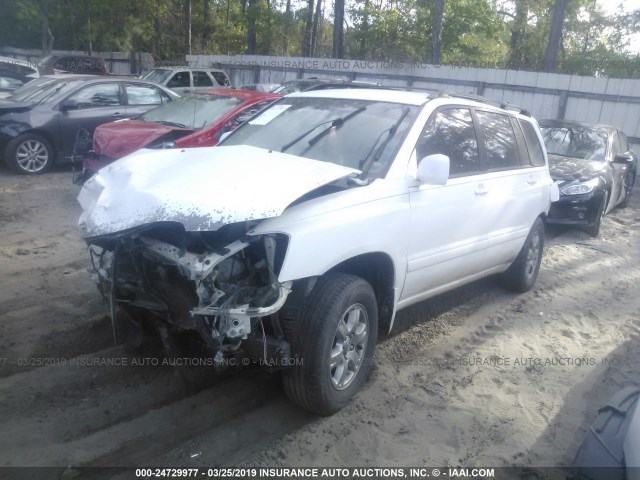 JTEGP21A860105192 - 2006 TOYOTA HIGHLANDER LIMITED WHITE photo 2