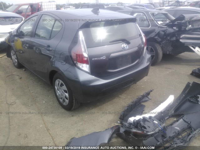 JTDKDTB31F1584708 - 2015 TOYOTA PRIUS C GRAY photo 3