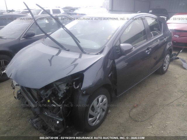 JTDKDTB31F1584708 - 2015 TOYOTA PRIUS C GRAY photo 6