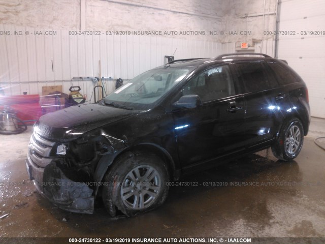 2FMDK3GC5DBA68548 - 2013 FORD EDGE SE BLACK photo 2