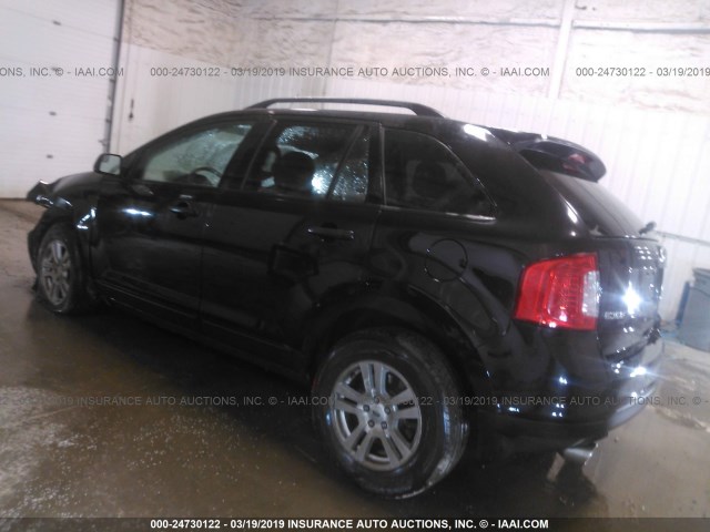 2FMDK3GC5DBA68548 - 2013 FORD EDGE SE BLACK photo 3