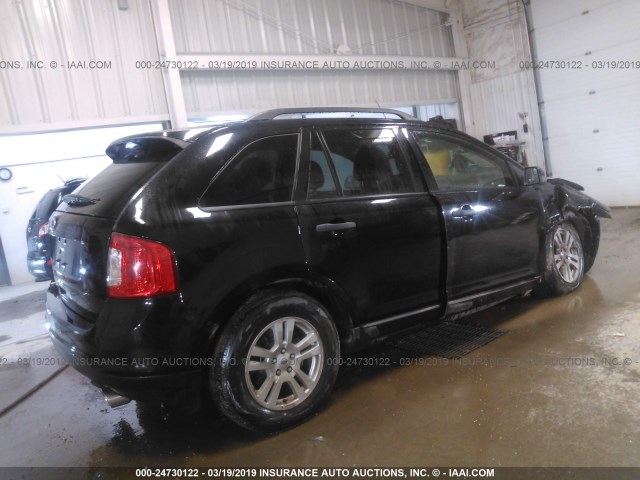 2FMDK3GC5DBA68548 - 2013 FORD EDGE SE BLACK photo 4