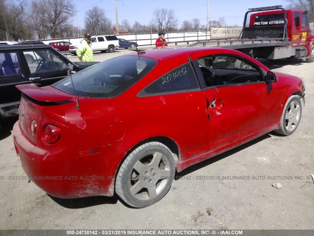 1G1AM18B987222147 - 2008 CHEVROLET COBALT SPORT RED photo 4