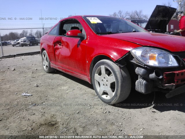 1G1AM18B987222147 - 2008 CHEVROLET COBALT SPORT RED photo 6