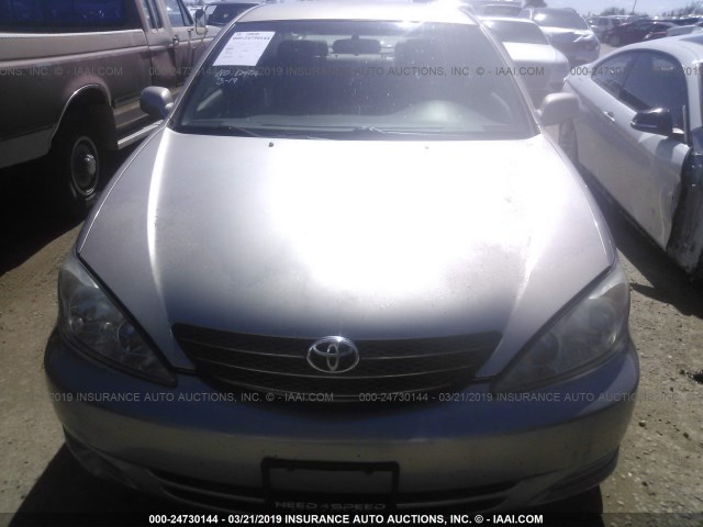 4T1BE32K63U662779 - 2003 TOYOTA CAMRY LE/XLE/SE Champagne photo 6