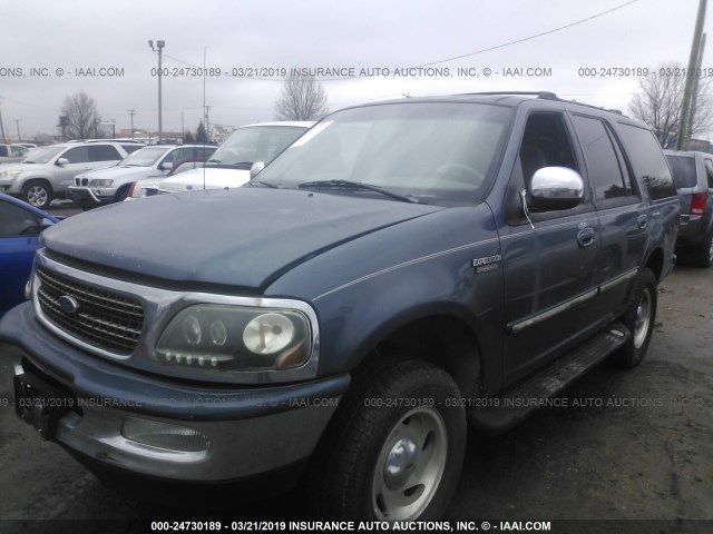 1FMRU18W8WLC01044 - 1998 FORD EXPEDITION BLUE photo 6