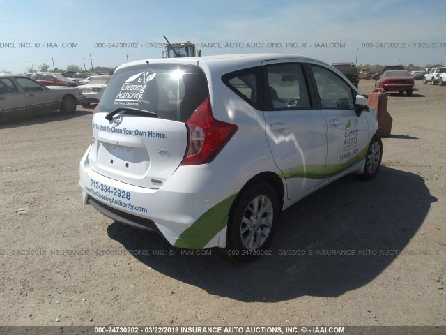 3N1CE2CP2JL371882 - 2018 NISSAN VERSA NOTE S/S PLUS/SV/SL/SR WHITE photo 4