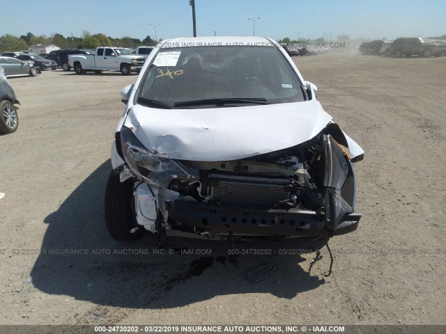 3N1CE2CP2JL371882 - 2018 NISSAN VERSA NOTE S/S PLUS/SV/SL/SR WHITE photo 6