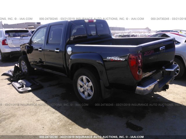 1GTH6PFE1C8113345 - 2012 GMC CANYON SLE-2 BLACK photo 3