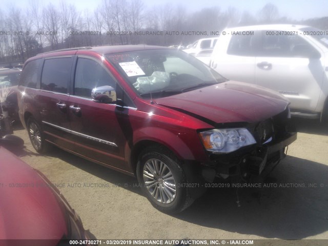 2C4RC1CG0DR634188 - 2013 CHRYSLER TOWN & COUNTRY TOURING L MAROON photo 1