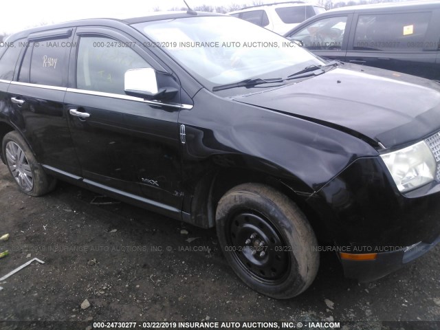 2LMDU88C19BJ02485 - 2009 LINCOLN MKX BLACK photo 6