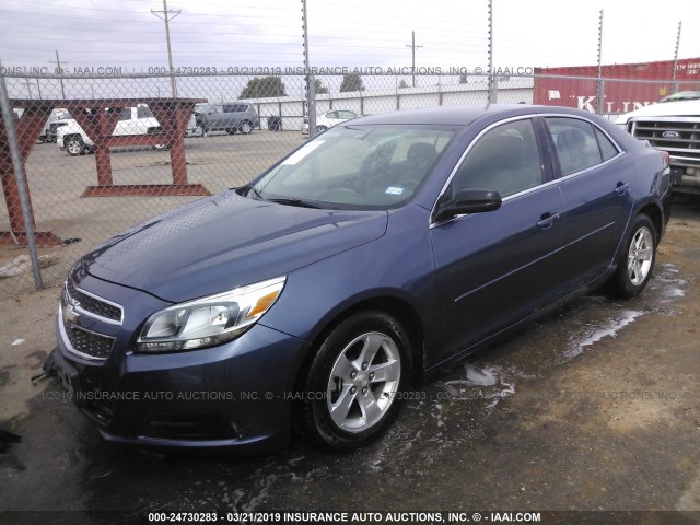 1G11B5SA4DF242660 - 2013 CHEVROLET MALIBU LS BLUE photo 2