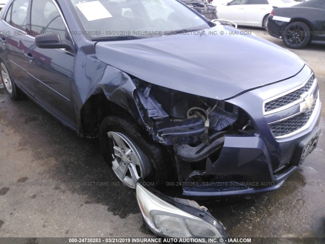 1G11B5SA4DF242660 - 2013 CHEVROLET MALIBU LS BLUE photo 6