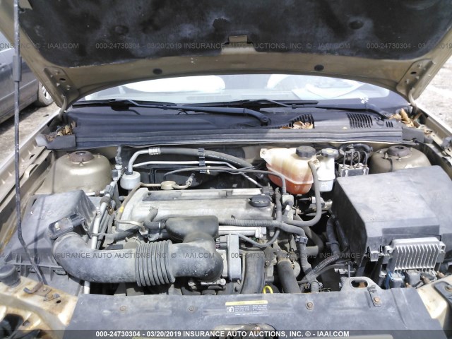 1G1ZS51F56F287237 - 2006 CHEVROLET MALIBU LS GOLD photo 10