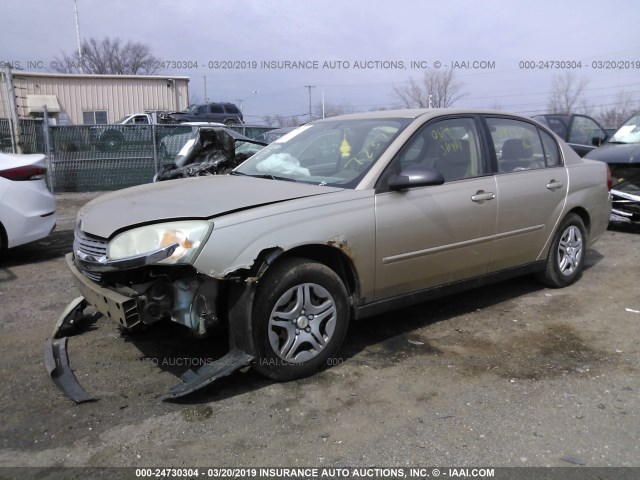 1G1ZS51F56F287237 - 2006 CHEVROLET MALIBU LS GOLD photo 2