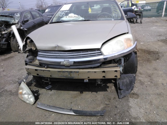 1G1ZS51F56F287237 - 2006 CHEVROLET MALIBU LS GOLD photo 6