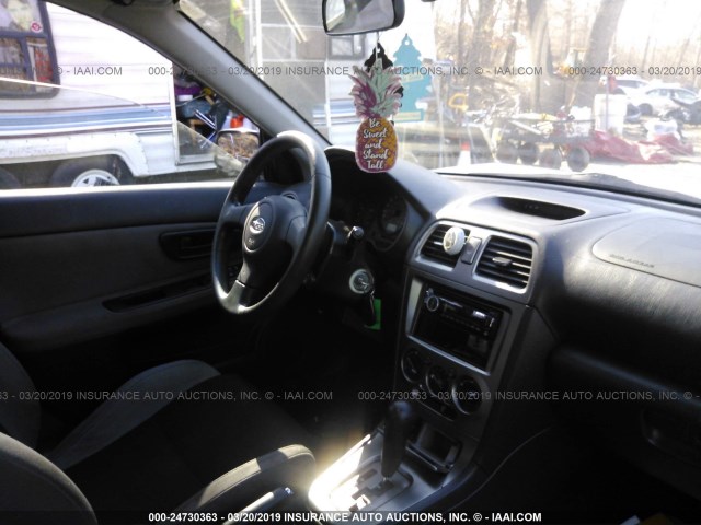 JF1GG61697H805030 - 2007 SUBARU IMPREZA 2.5I WHITE photo 5