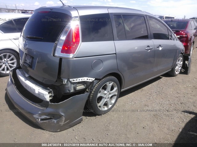 JM1CR2W37A0384652 - 2010 MAZDA 5 GRAY photo 4