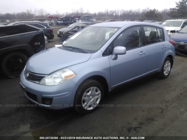 3N1BC1CP3BL500967 - 2011 NISSAN VERSA S/SL Light Blue photo 2