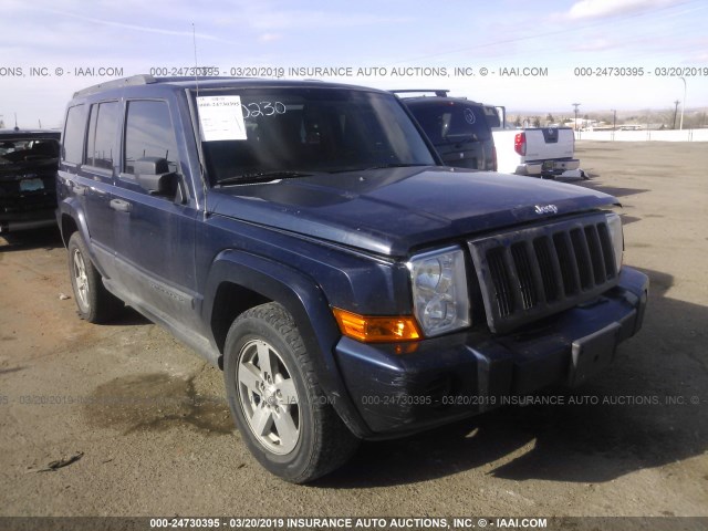 1J8HG48K36C220230 - 2006 JEEP COMMANDER Dark Blue photo 1