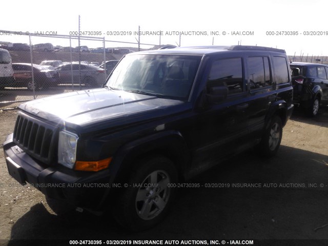 1J8HG48K36C220230 - 2006 JEEP COMMANDER Dark Blue photo 2