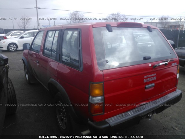 JN8HD17Y6SW001182 - 1995 NISSAN PATHFINDER LE/SE/XE RED photo 3