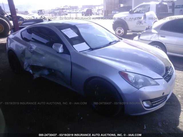 KMHHU6KH1AU025203 - 2010 HYUNDAI GENESIS COUPE 3.8L SILVER photo 1