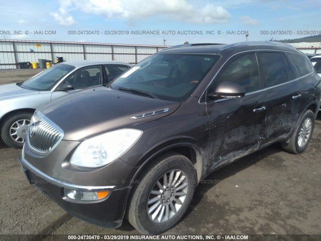 5GAEV23D19J205675 - 2009 BUICK ENCLAVE CXL GRAY photo 2