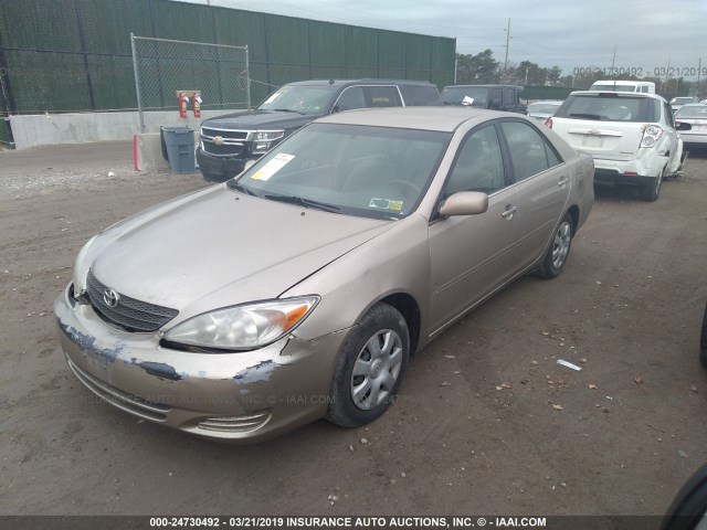 4T1BE32K83U767288 - 2003 TOYOTA CAMRY LE/XLE/SE TAN photo 2