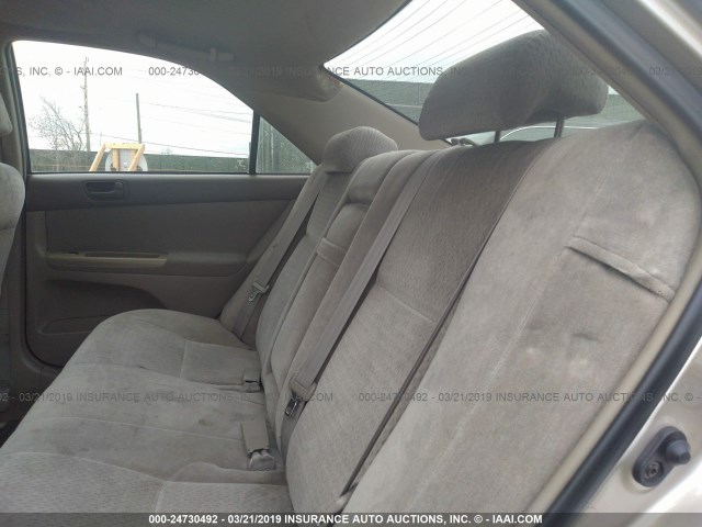 4T1BE32K83U767288 - 2003 TOYOTA CAMRY LE/XLE/SE TAN photo 8