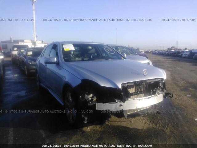 WDDHF5KB2DA705286 - 2013 MERCEDES-BENZ E 350 SILVER photo 1