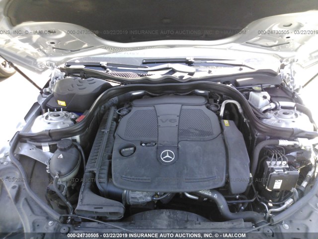 WDDHF5KB2DA705286 - 2013 MERCEDES-BENZ E 350 SILVER photo 10