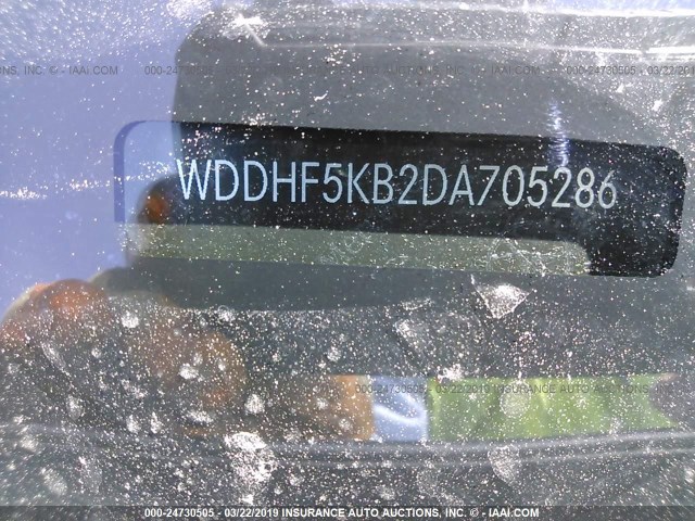 WDDHF5KB2DA705286 - 2013 MERCEDES-BENZ E 350 SILVER photo 9