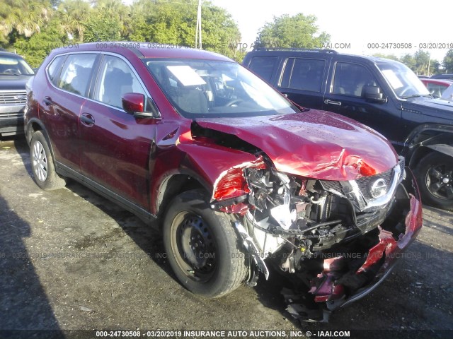 JN8AT2MV4GW138262 - 2016 NISSAN ROGUE S/SL/SV RED photo 1