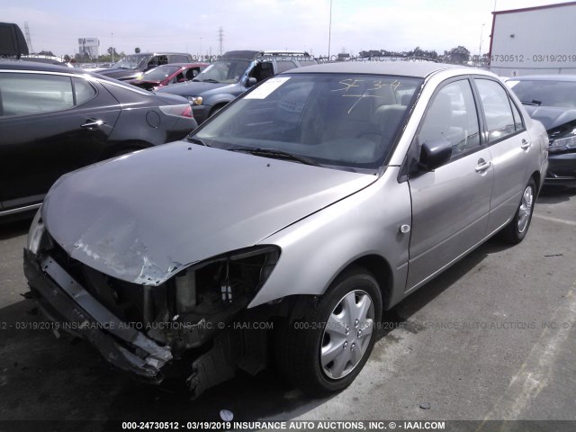 JA3AJ26E94U054152 - 2004 MITSUBISHI LANCER ES GOLD photo 2